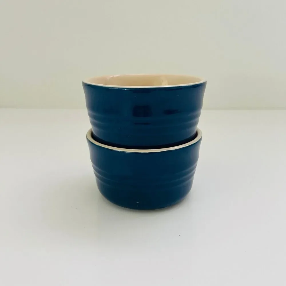 LE CREUSET Cobalt Blue 240ml Large Ramekin, Set of 2